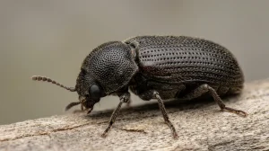 Nahaufnahme eines Trotzkopf (Hadrobregmus pertinax) – Detailansicht zur Schädlingserkennung
