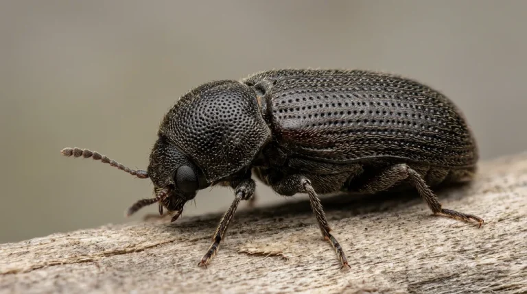 Nahaufnahme eines Trotzkopf (Hadrobregmus pertinax) – Detailansicht zur Schädlingserkennung