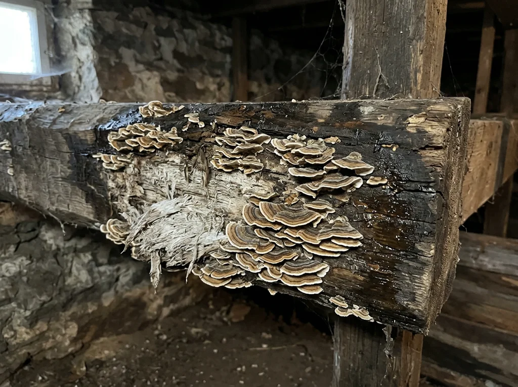 Schmetterlings-Tramete (Trametes versicolor) in typischer Umgebung – Befall erkennen und bekämpfen