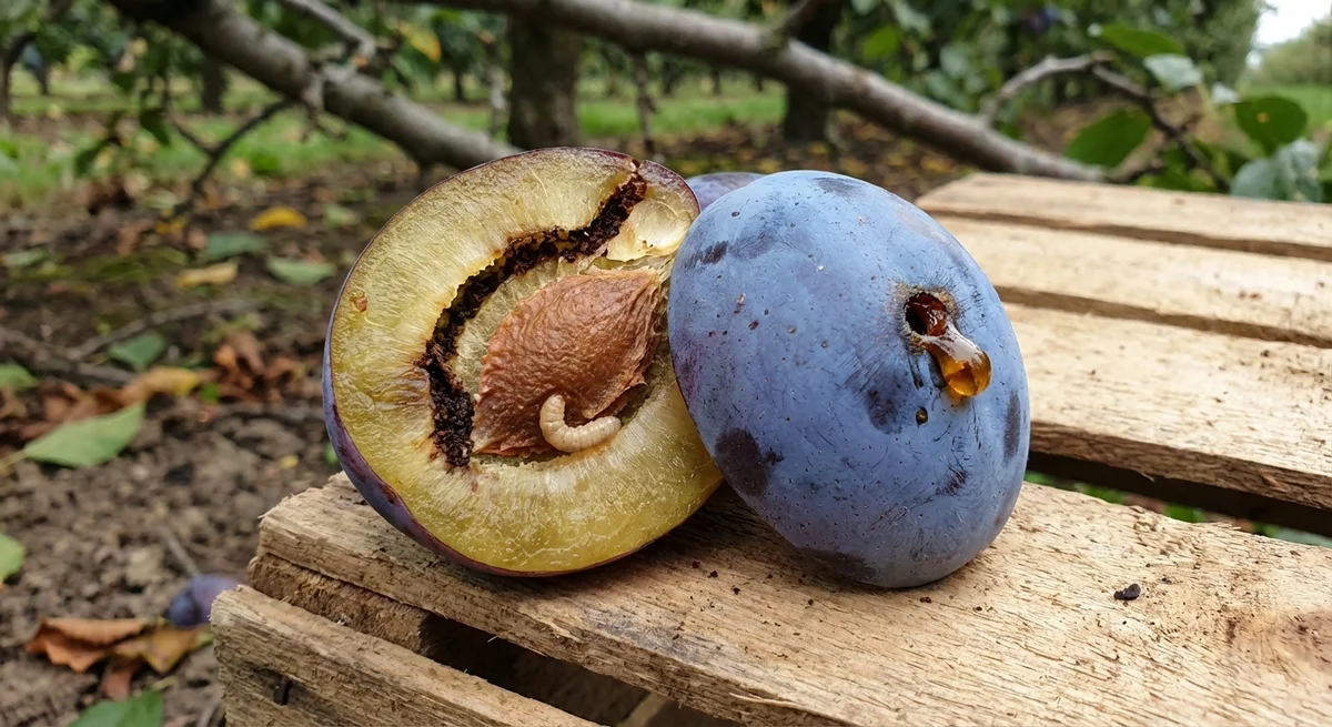 Pflaumenwickler (Grapholita funebrana) in typischer Umgebung – Befall erkennen und bekämpfen